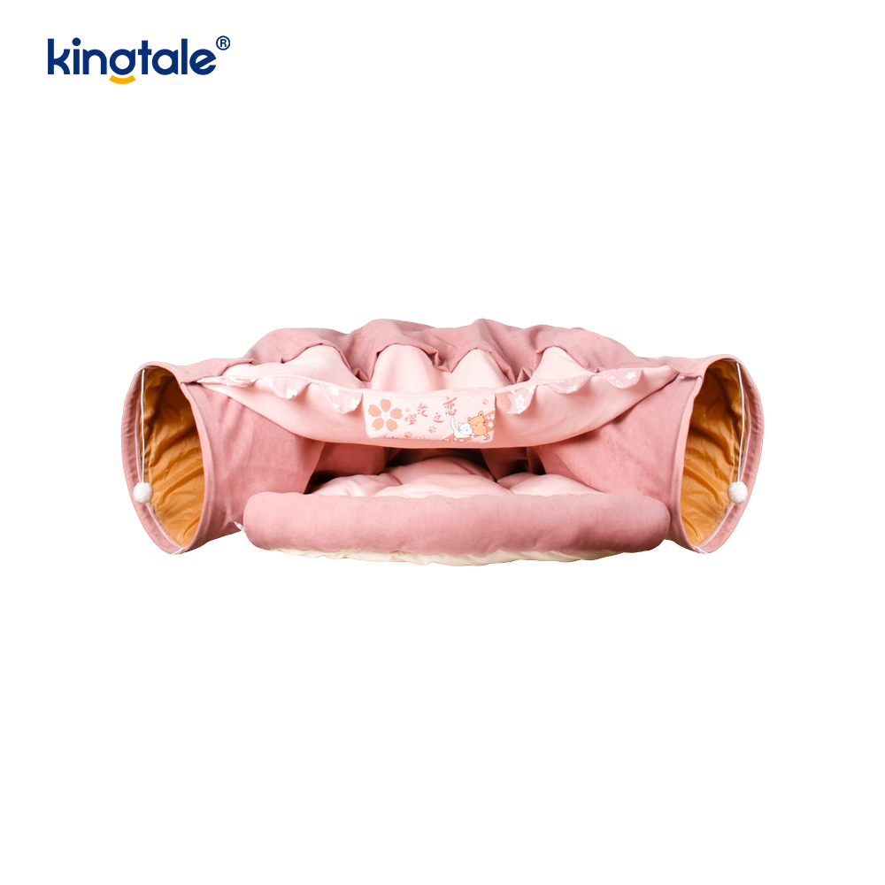 Складной туннель для игр для кошек, интерактивная игрушка, лабиринт, туннели для кошачьего домика в помещении