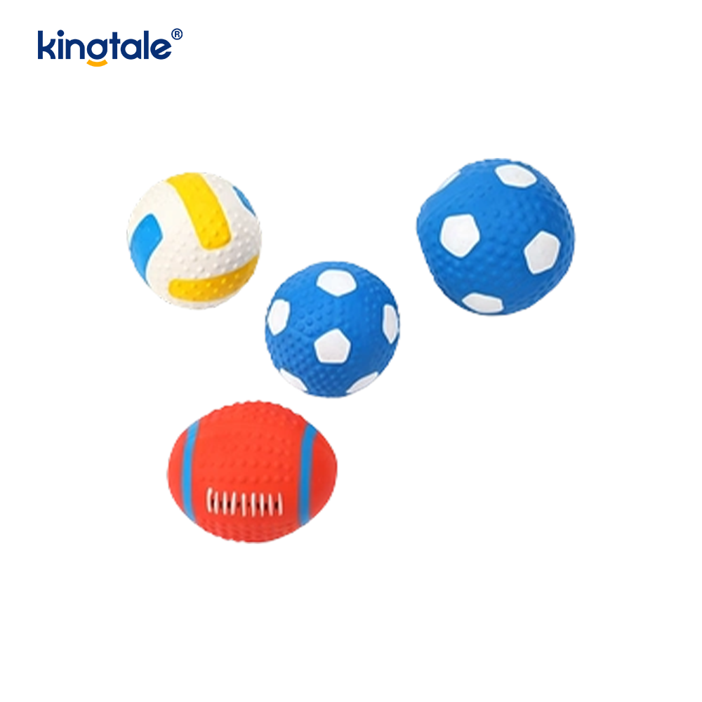 Латексные игрушки-скрипучие для домашних животных (футбол, футбол, волейбол)