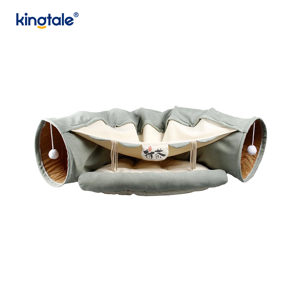 Складной игровой туннель для кошек, интерактивная игрушка, лабиринт, туннели для кошачьего домика в доме