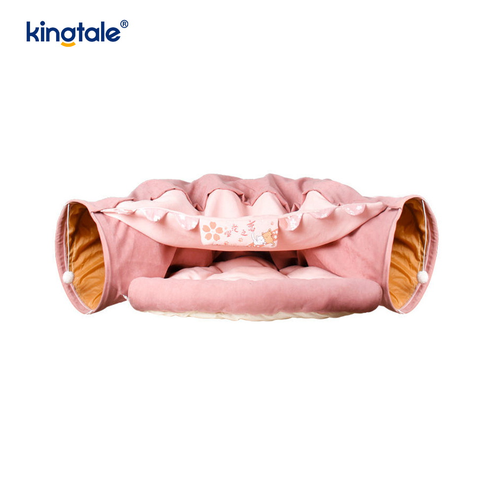 Складной игровой туннель для кошек, интерактивная игрушка, лабиринт, туннели для кошачьего домика в доме